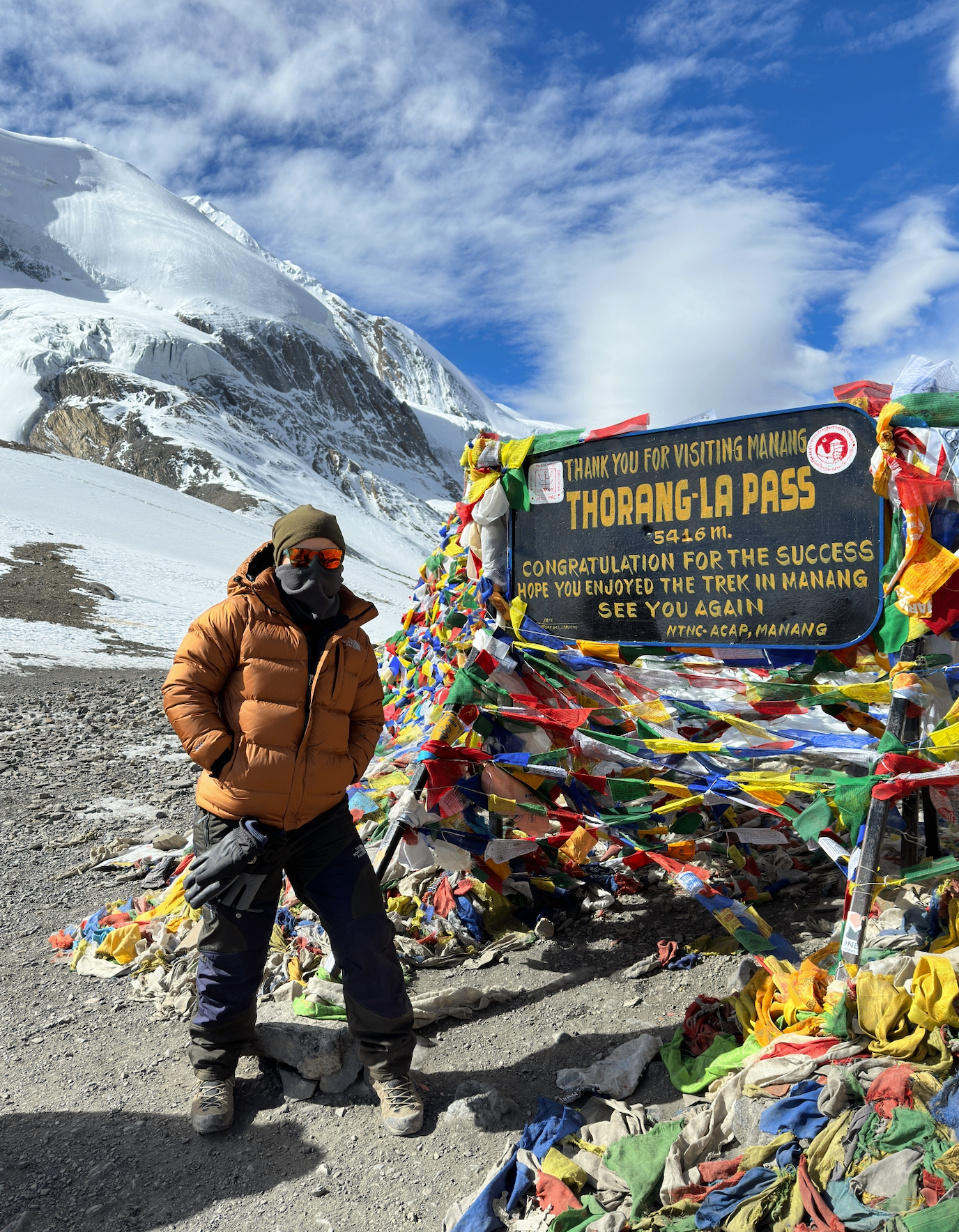 Mandy at Thorang-La Pass, Nepal